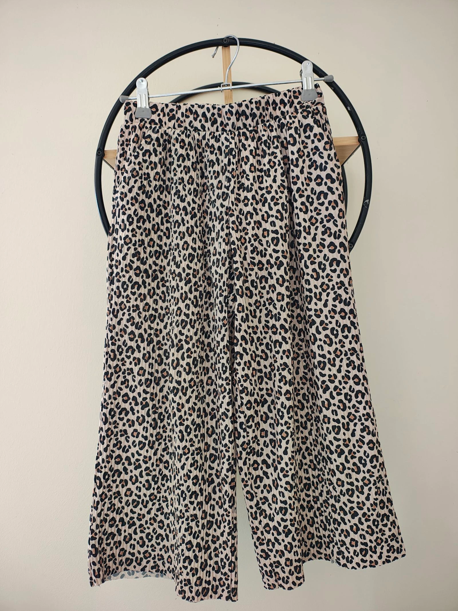 7 ans pantalon fluide plissée léopard tape a l'oeil 